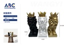 Escultura decorativa leones 1, 14*22.5*10cm