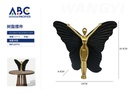 Escultura decorativa Mariposa, 24*20.5*8.5cm