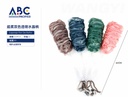 Esponja para ducha de colores pastel con mango transparente 44cm