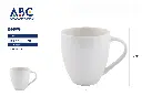 Taza de Cerámica blanca 450ml, 10.3*11.3cm