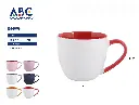Taza de cerámica blanca 400ml, 10.5*9cm
