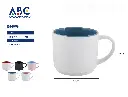 Taza de cerámica blanca 400ml, 9.8*8.6cm
