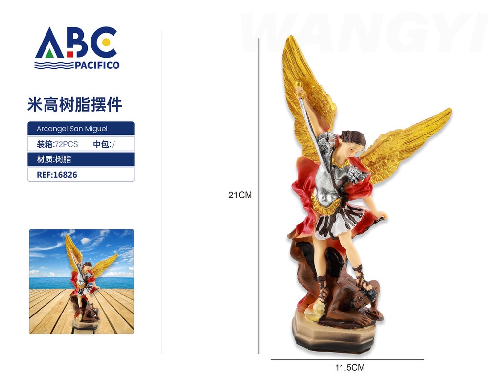 Figura decorativa Arcangel San Miguel