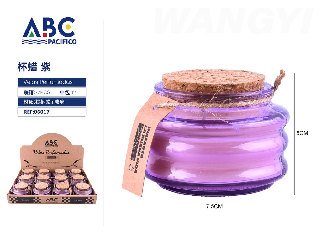 [06017] Vela perfumada color Púrpura