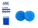 6 pastillas de limpieza para baño 4.5cm