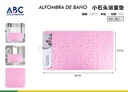 Tapete de baño de piedra pequeña rosa 37*68cm