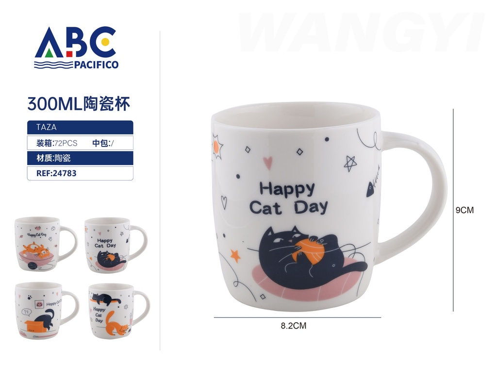 Taza de cerámica con diseño 300 ml