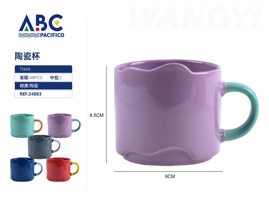 Taza de cerámica con diseño 9*8.5cm
