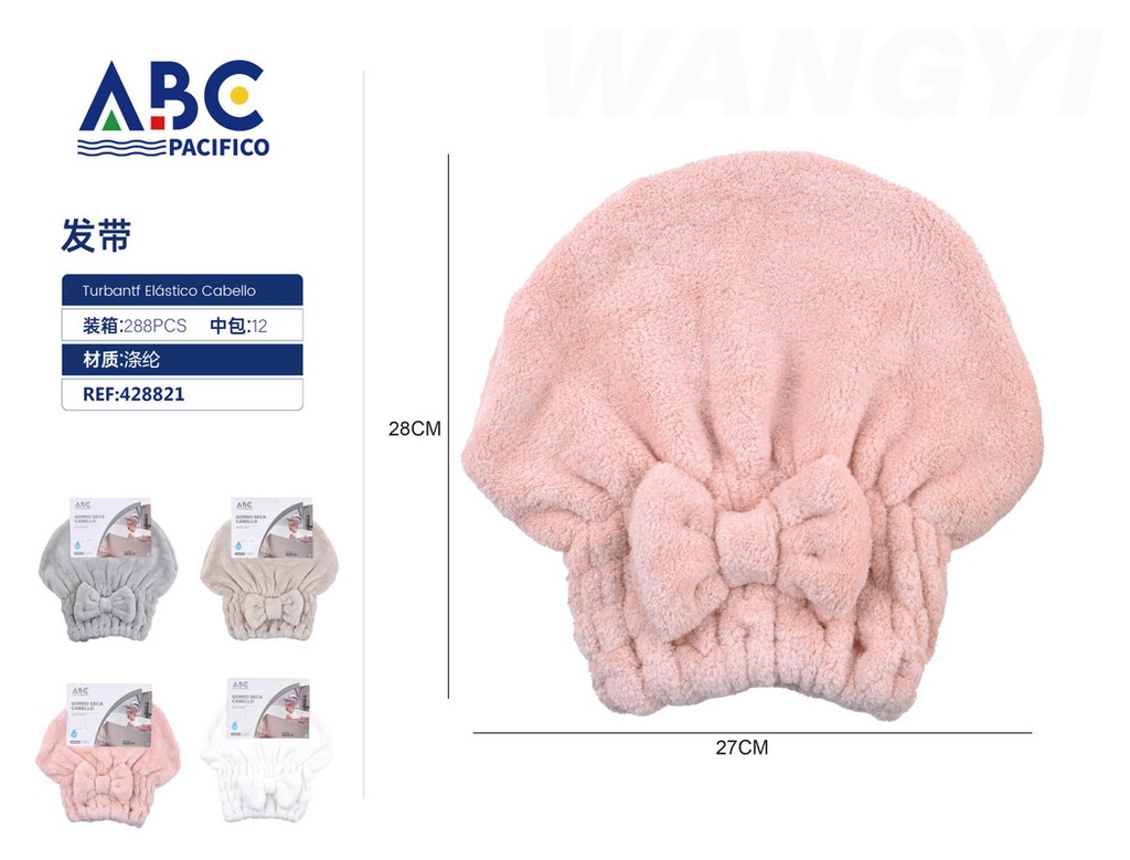 Gorro para secar el cabello