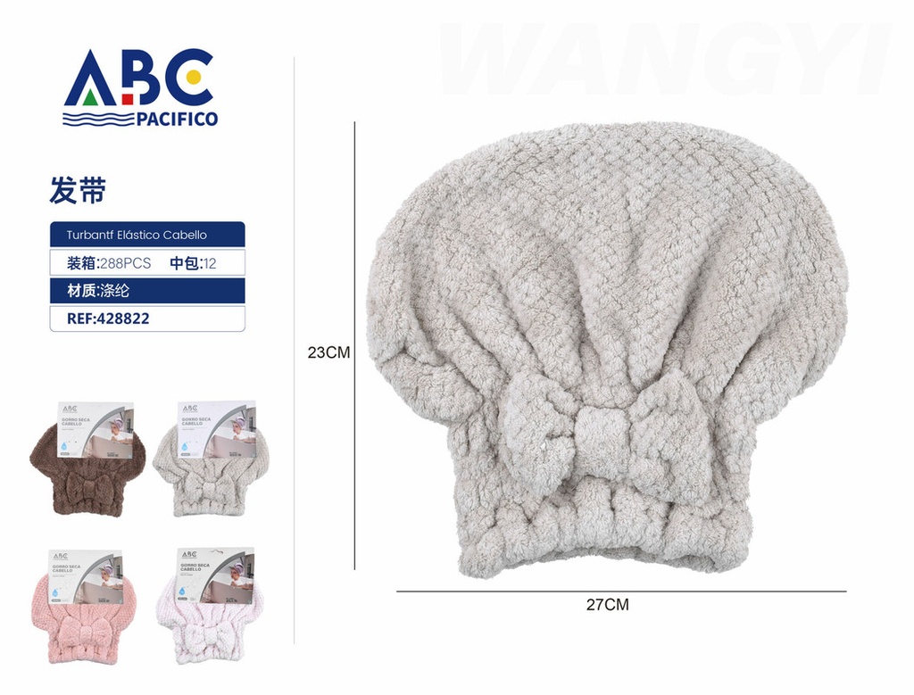 Gorro para secar el cabello