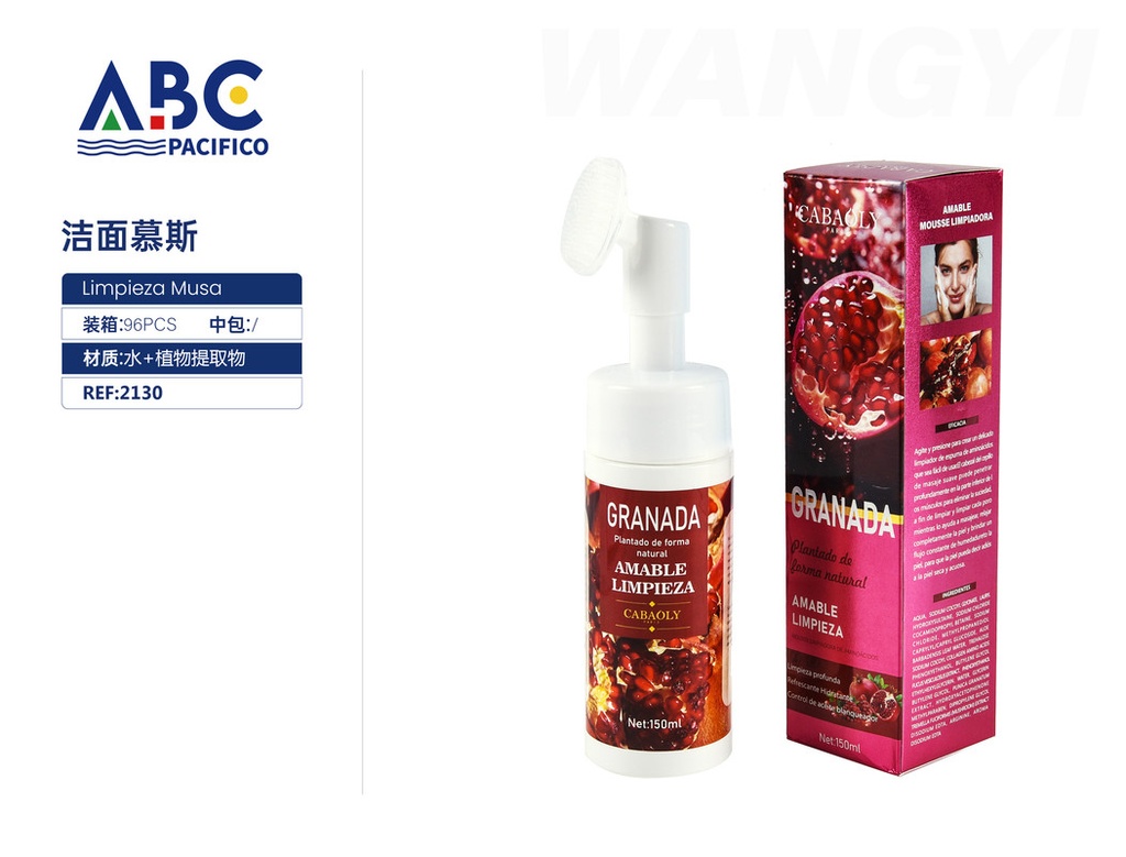 Limpiador facial en espuma de granada 150ml