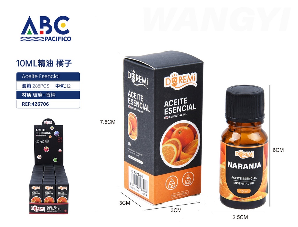 10ml de aceite esencial de naranja