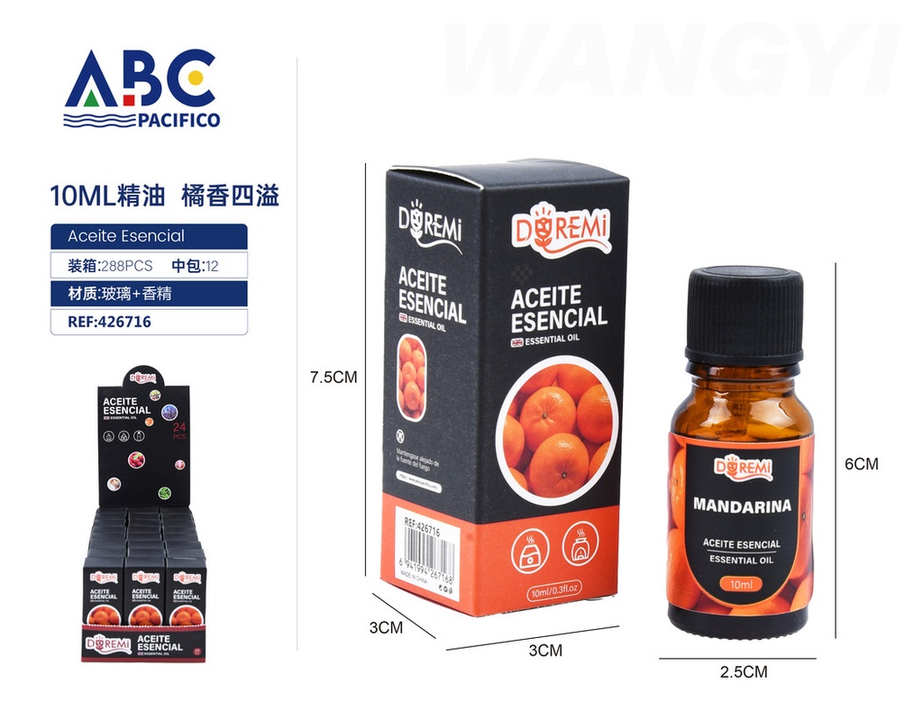 10ml de aceite esencial aroma a mandarina