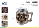 Taza de acero inoxidable con cubierta de resina 400ml