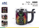 Taza de acero inoxidable con cubierta de resina 400ml