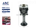 Copa de acero inoxidable con cubierta de resina 180ml