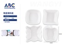 Platos blancos de ceramica para condimentos