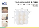 vela perfumada love cubo rubik con corazones 6.5*6.5*6cm