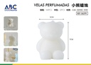 Vela de oso de 5 * 5 * 7 perfumada