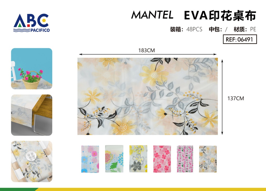 Mantel estampado EVA