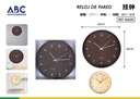 Reloj de pared con diseño 30cm