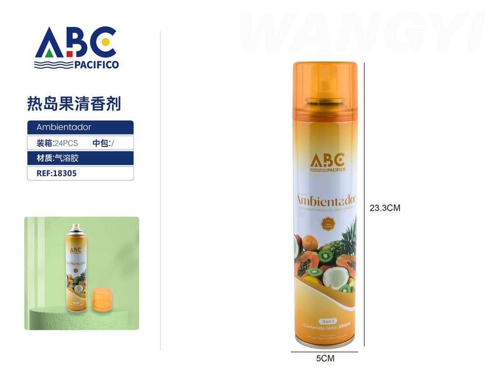 Desodorante para ambiente aroma frutal