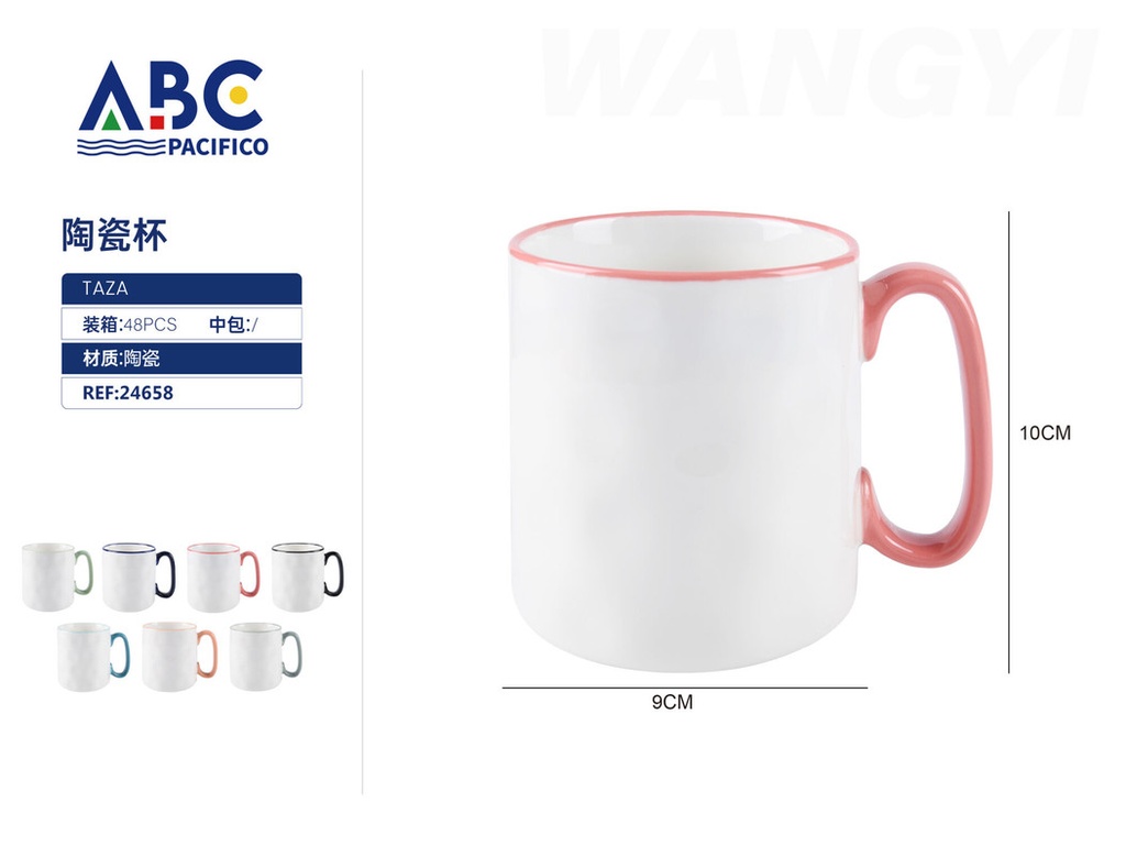Taza de cerámica 530ml, 9*10cm