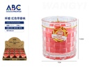 Vela perfumada en vaso (roja con fragancia)