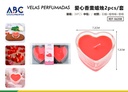 Vela perfumada Love set de 2pzs