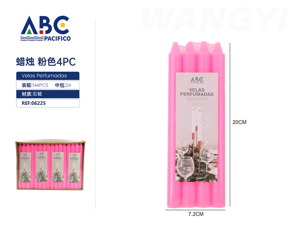 Vela Rosa 4PC