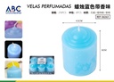 Vela azul perfumada