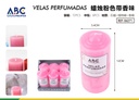 Vela rosa con fragancia