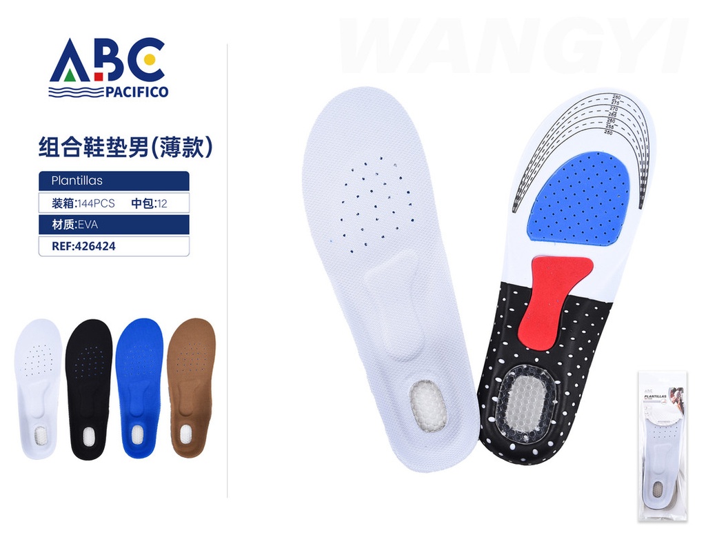 Plantillas combinada para hombre, tamaño ajustable