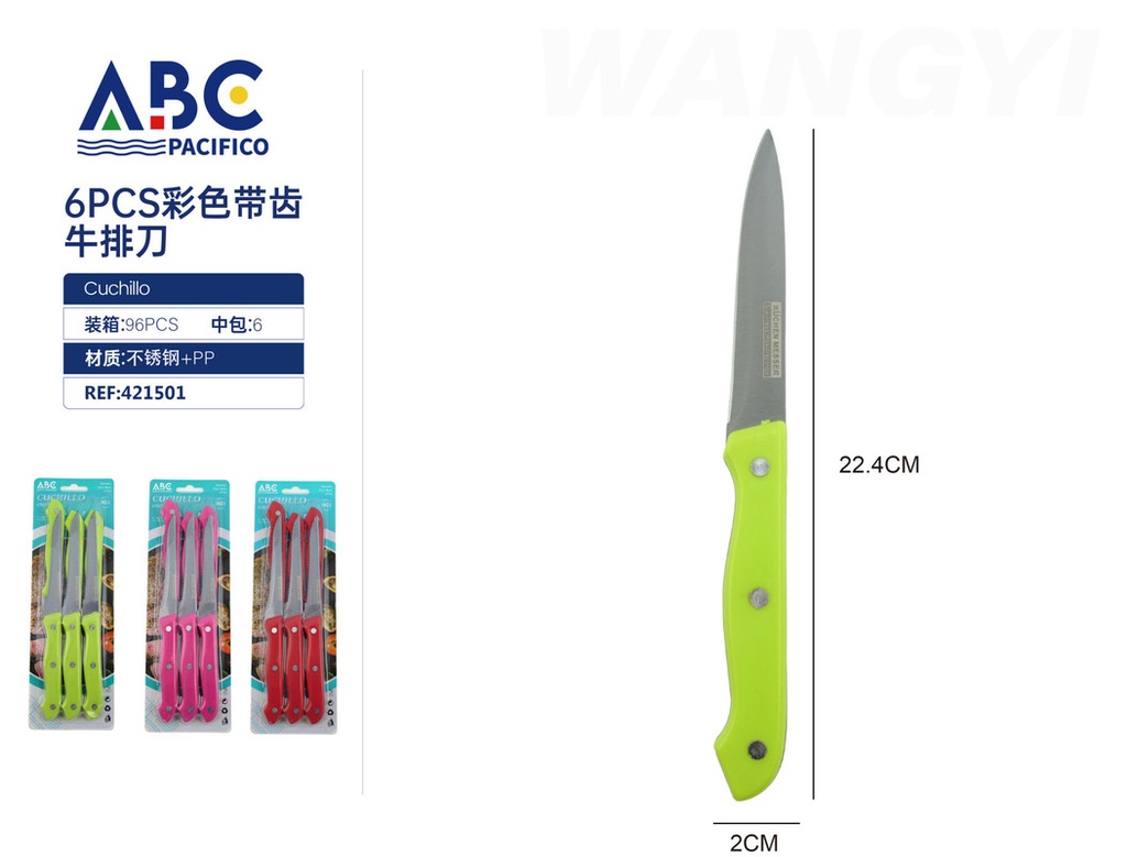Cuchillo 6pzs