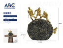 Escultura decorativa en resina, 24.5*6.1*26cm