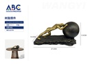 Escultura decorativa en resina, 27.2*10.3*13.5cm