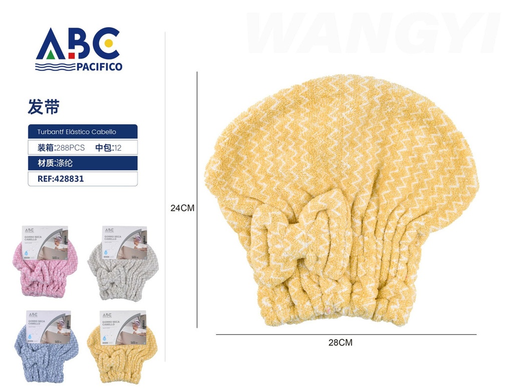 Gorro para secar el cabello