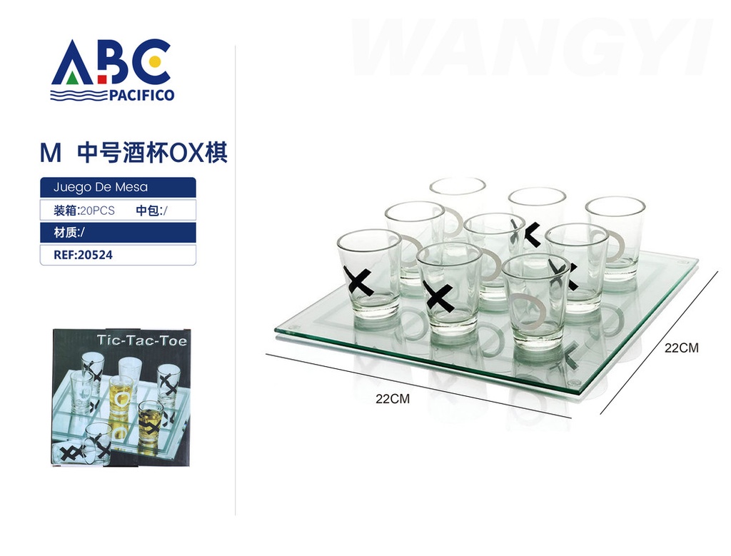Juego de shots Tic-Tac-Toe 22*22cm