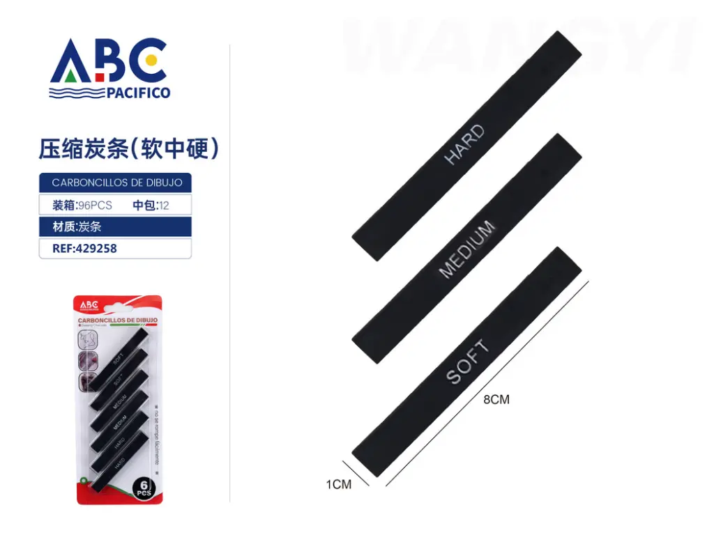 [429258] Carboncillos de dibujo juego de 6pzs, blando, medio y duro de 1_8cm.webp
