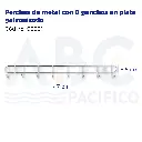 Perchas de metal con 8 ganchos en plata galvanizada