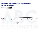 Perchas de metal con 10 ganchos en color negro