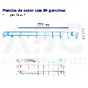 [05316] Percha de color con 10 ganchos