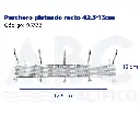 Perchero plateado recto 42.5*13cm