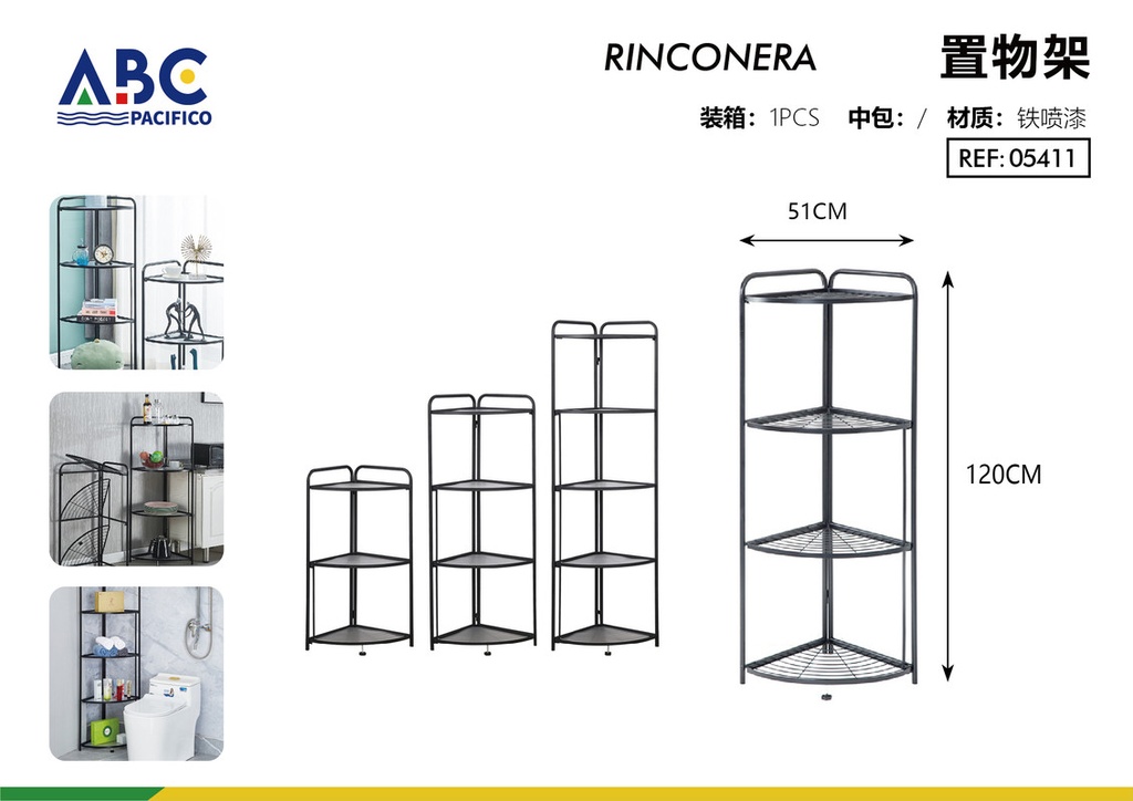 Estante de triángulo de 4 capas 51*120cm