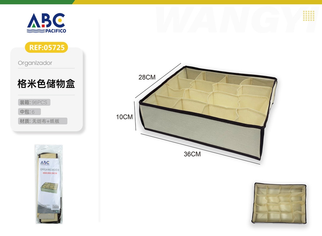 Caja para almacenamiento y organización con separadores