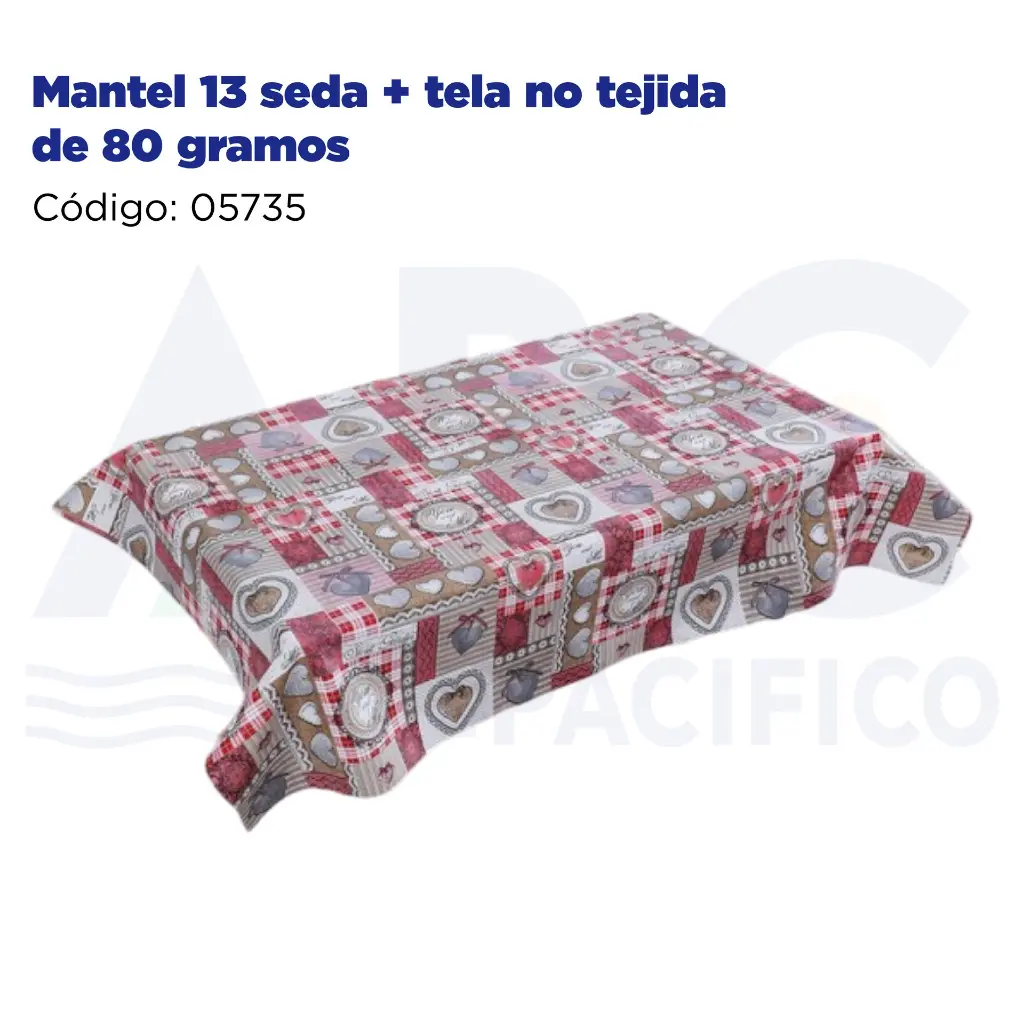 Mantel 13 seda + tela no tejida de 80 gramos