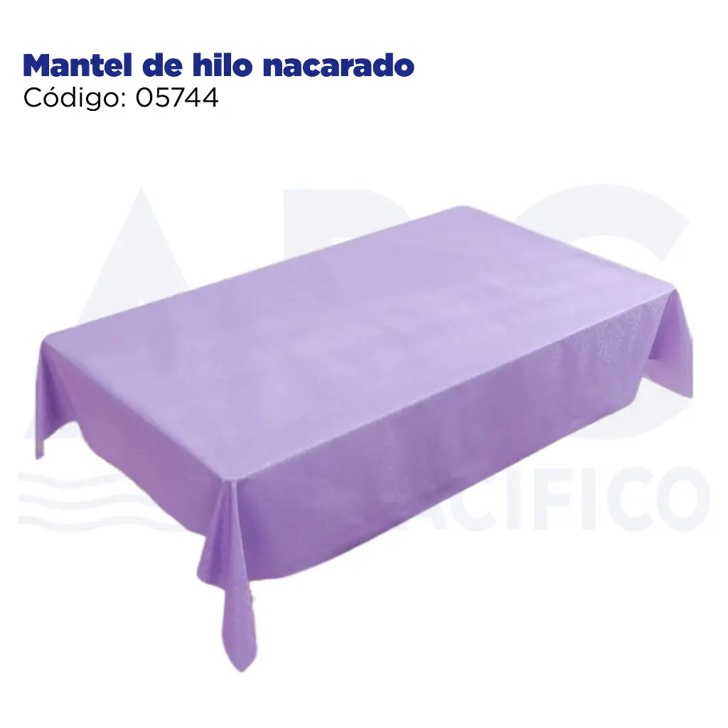 Mantel de hilo nacarado