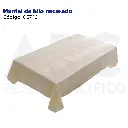 Mantel de hilo nacarado