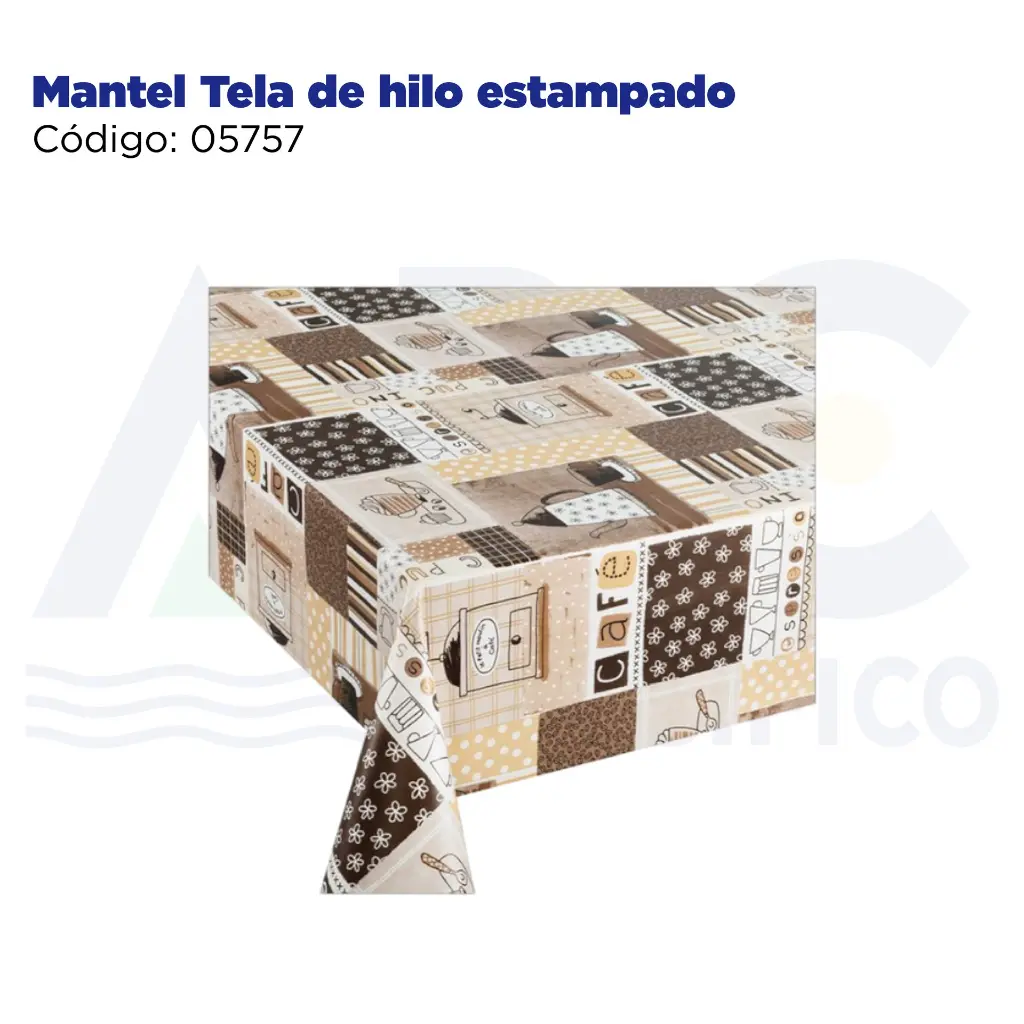 Mantel Tela de hilo estampado
