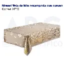 Mantel Tela de hilo estampada con corona